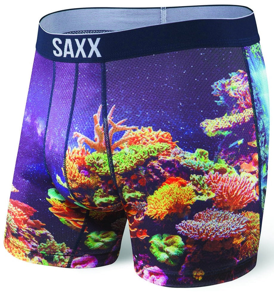  SAXX Volt Boxer Brief Galactic Coral